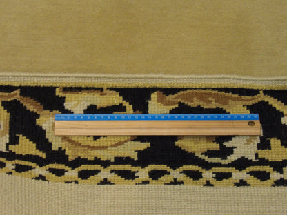 Black & Gold European Abusson rug in room setting