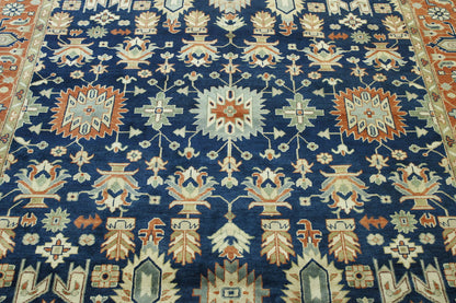 Full view of Tribal Heriz rug