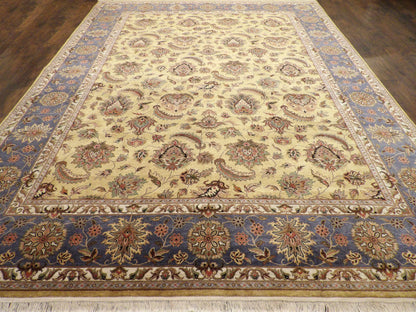 Fine Kashan Tie Dye rug corner detail