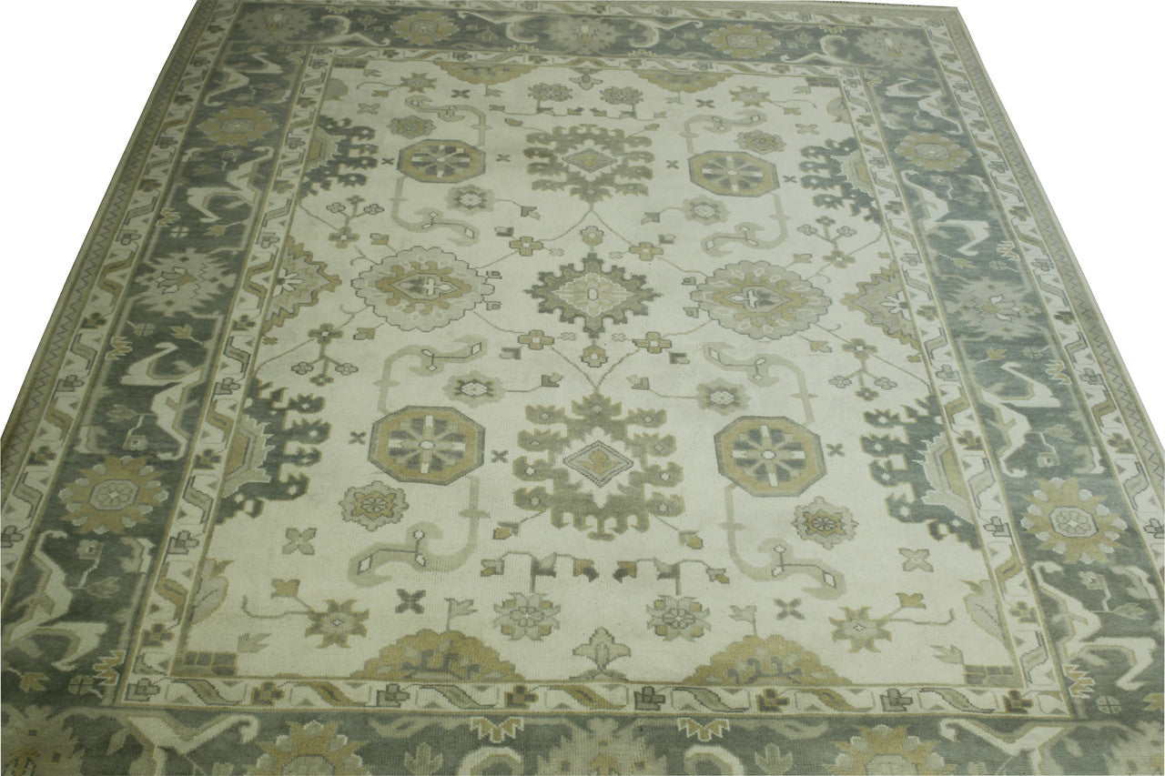 Full view of Oushak Ziegler rug