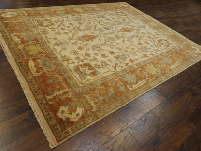 Full view of Turk Oushak Natural Dye rug