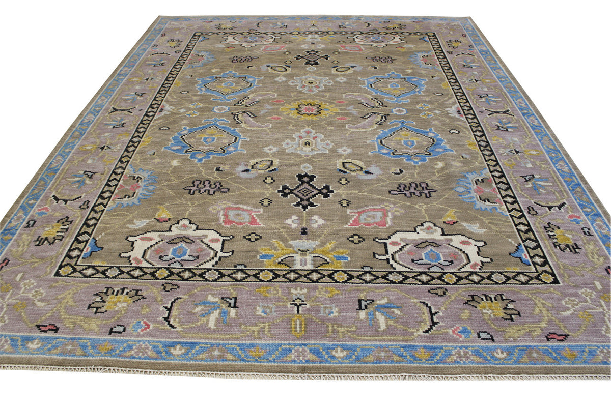Full view of Oushak Colorful Ziegler rug