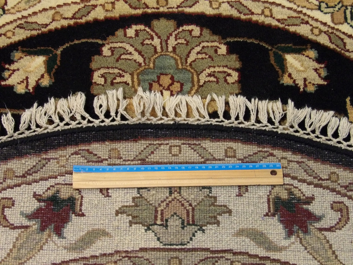 Blue & Beige Jaipur Kashan Antique Wash rug in room setting