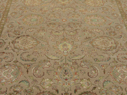 Back of Fine Transitional Jaipur Floral Design hand-knotted rug