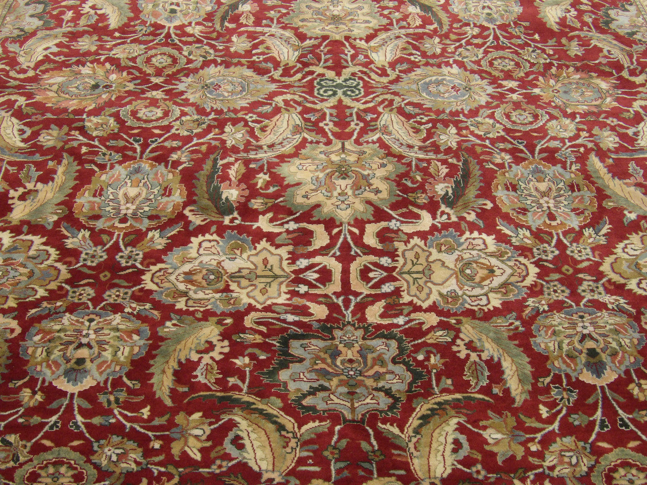 Back of Persian Kashan hand-knotted rug