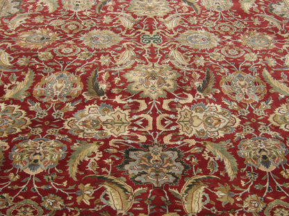 Back of Persian Kashan hand-knotted rug