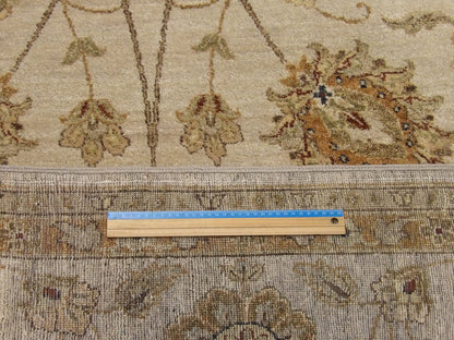 Beige Agra Ziegler rug in room setting
