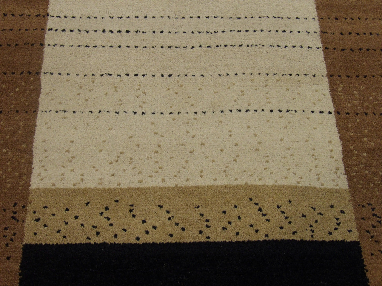 Back of Modern hand-knotted rug