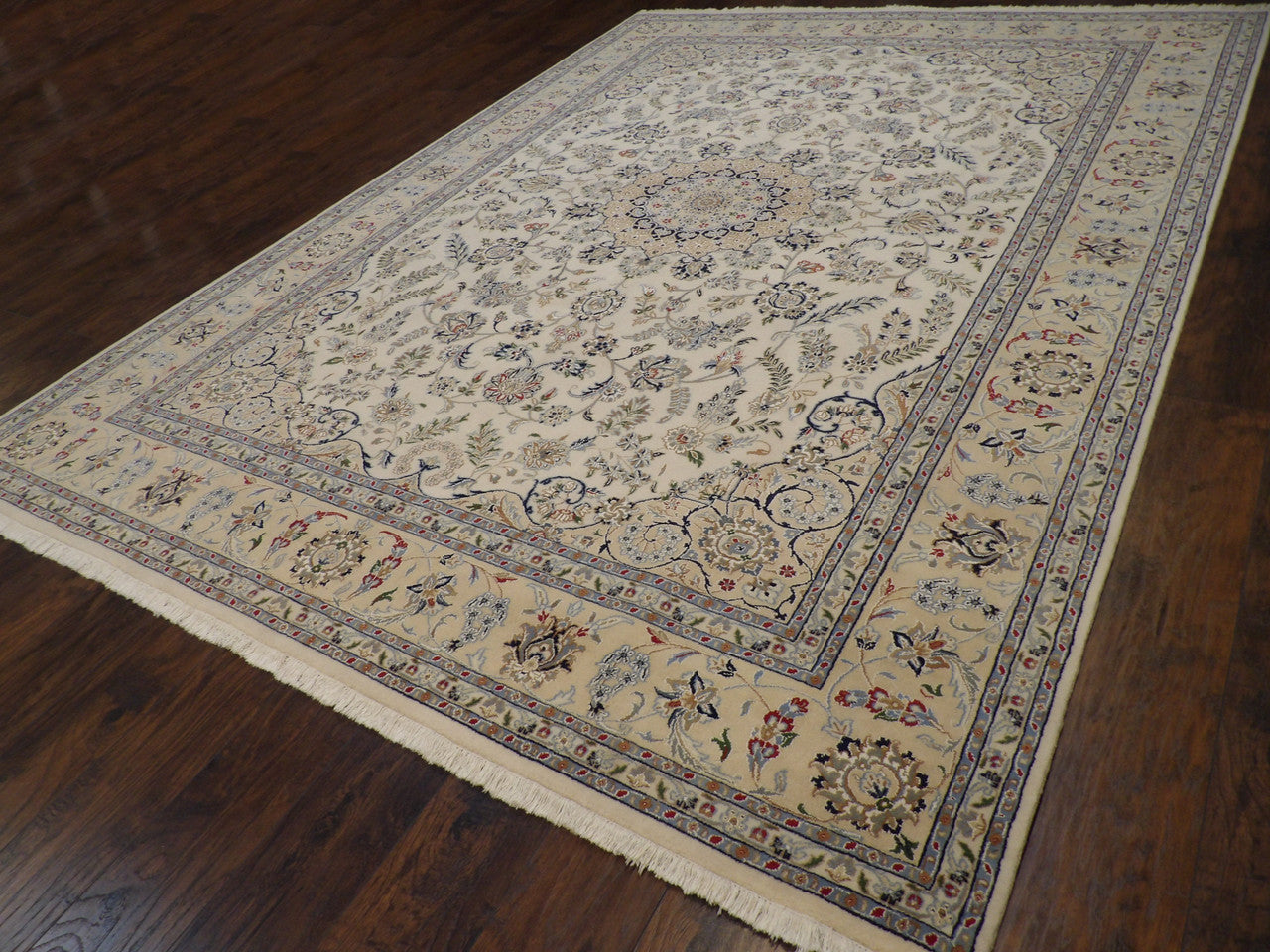 Fine Persian Nain pattern detail