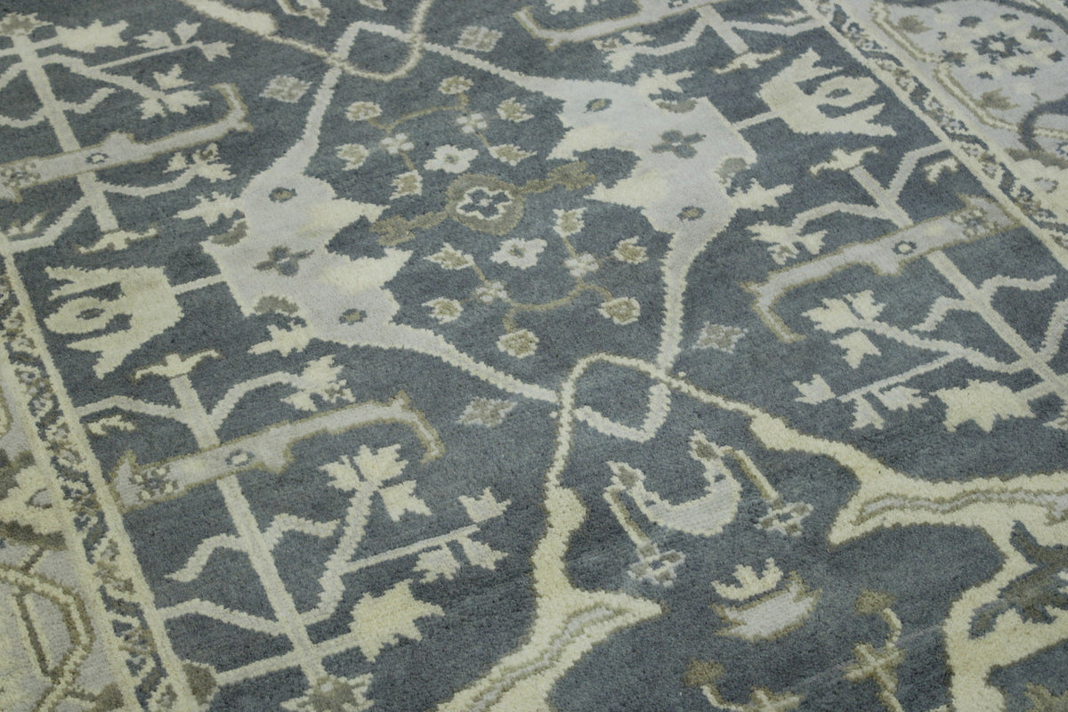 Full view of Oushak Ziegler rug