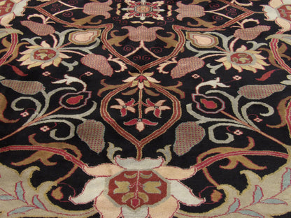 Back of Tibetan Mashad Design hand-knotted rug