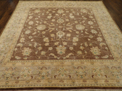 Oushak Chobi Wash rug corner detail