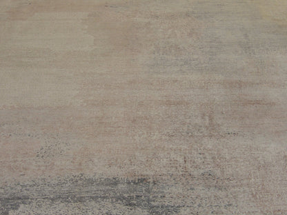 Back of transitional hand-knotted rug