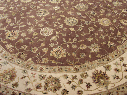 Jaipur Silky Wash Kashan rug border detail