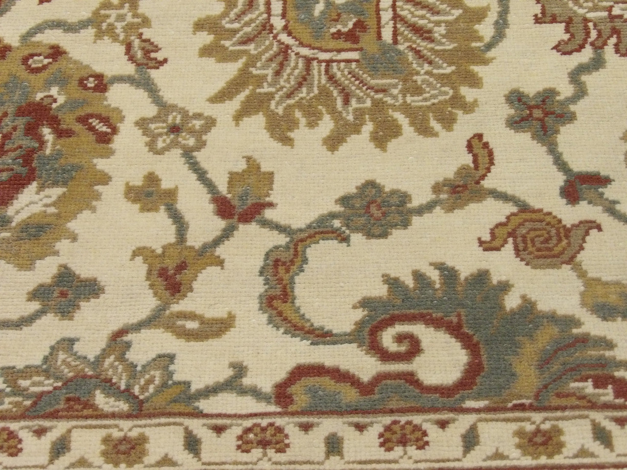 Full view of Oushak rug