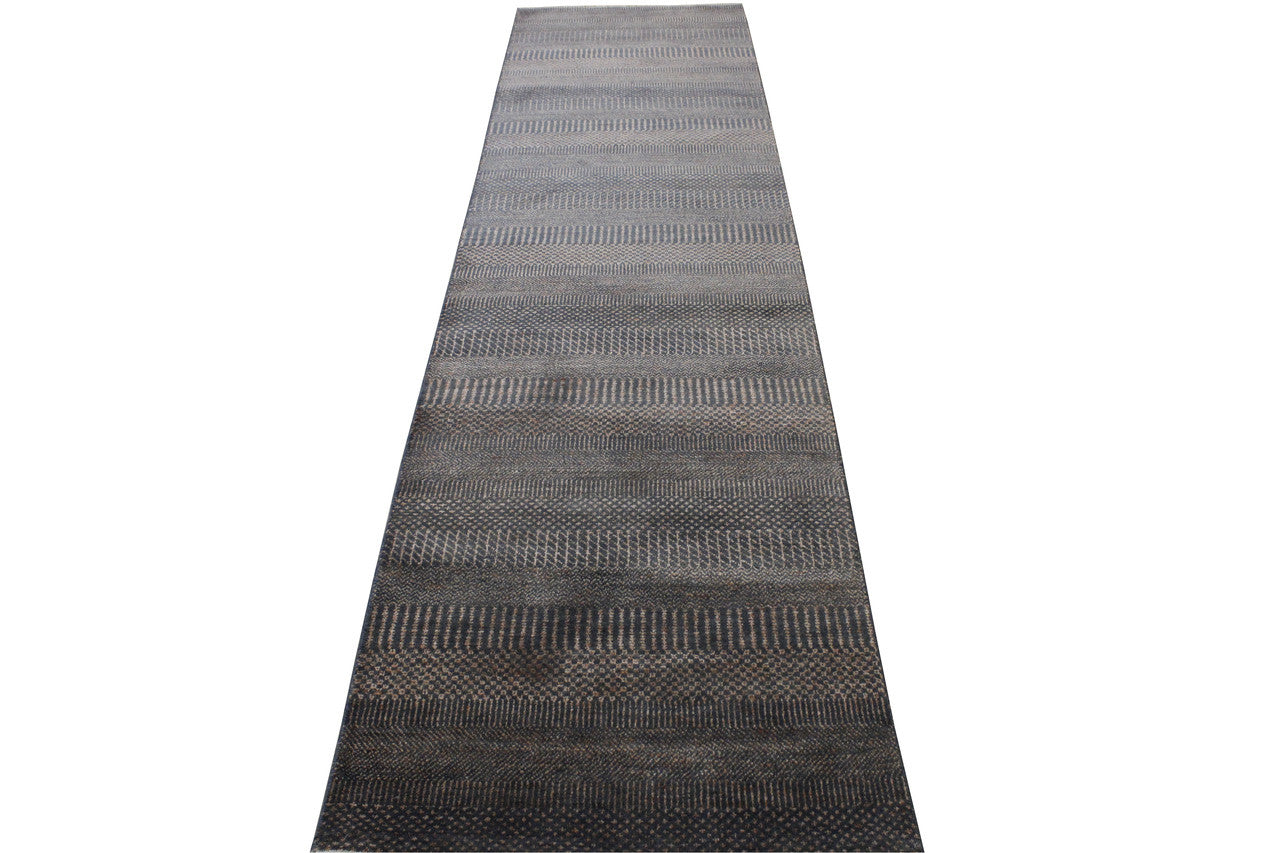 Close-up of wool pile, Gray rug