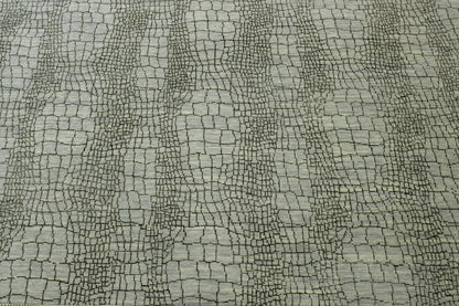 Brown & Gray Modern Eggshell Design rug in room setting