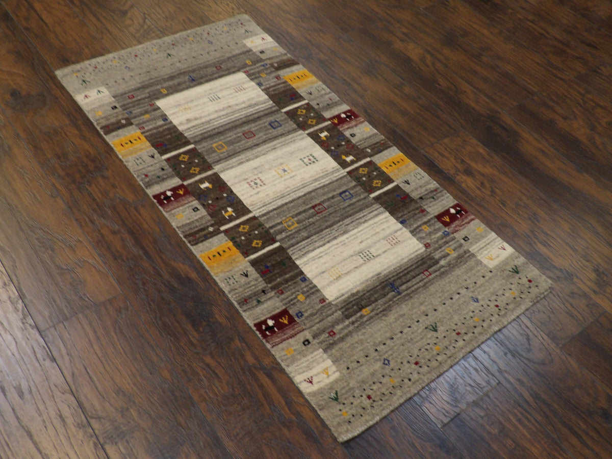 Full view of Persian Gabbeh rug