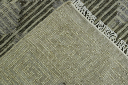 Back of Modern Sumack Weave hand-knotted rug