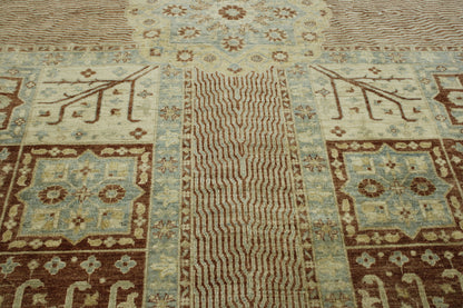 Full view of Tribal Vegetable Dye Mamluk rug