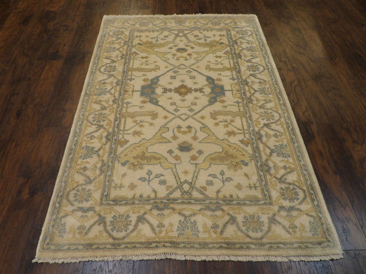Oushak rug corner detail