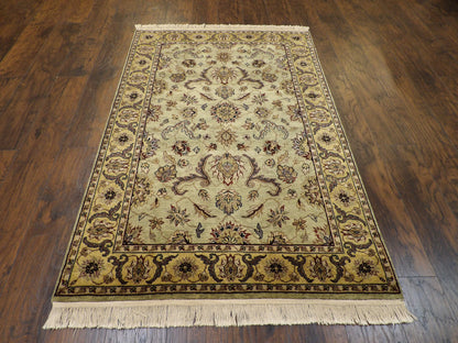 Fine Persian Kashan Tie Dye rug corner detail