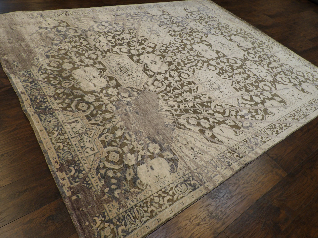 Full view of Transitional Oxidized Broken Design rug