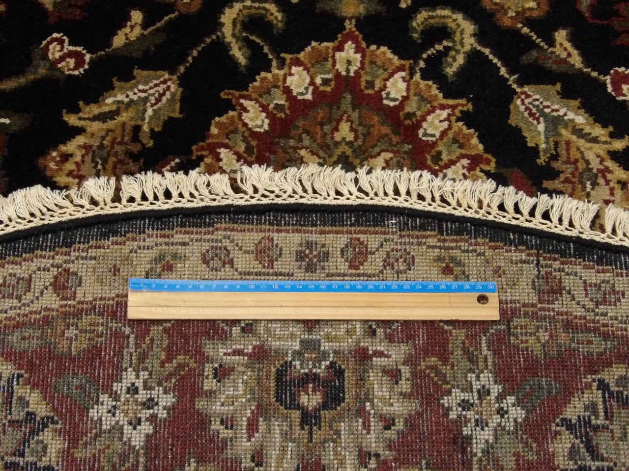 Black & Red Jaipur Kashan Antique Wash rug in room setting