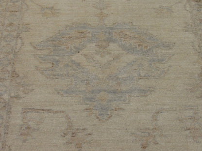 Back of Oushak Chobi Natural Dye hand-knotted rug