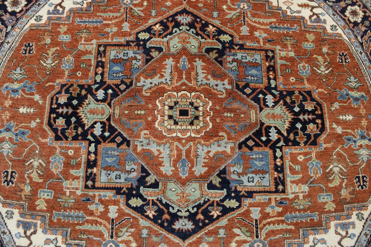 Full view of Tribal Fine Sherapi rug