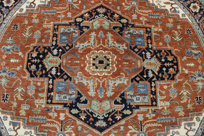 Full view of Tribal Fine Sherapi rug