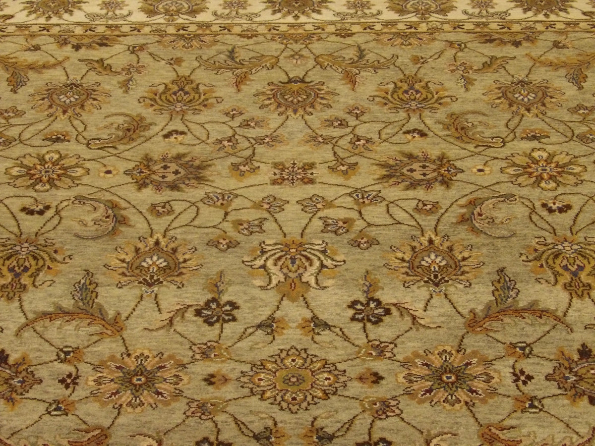 Back of Ziegler hand-knotted rug