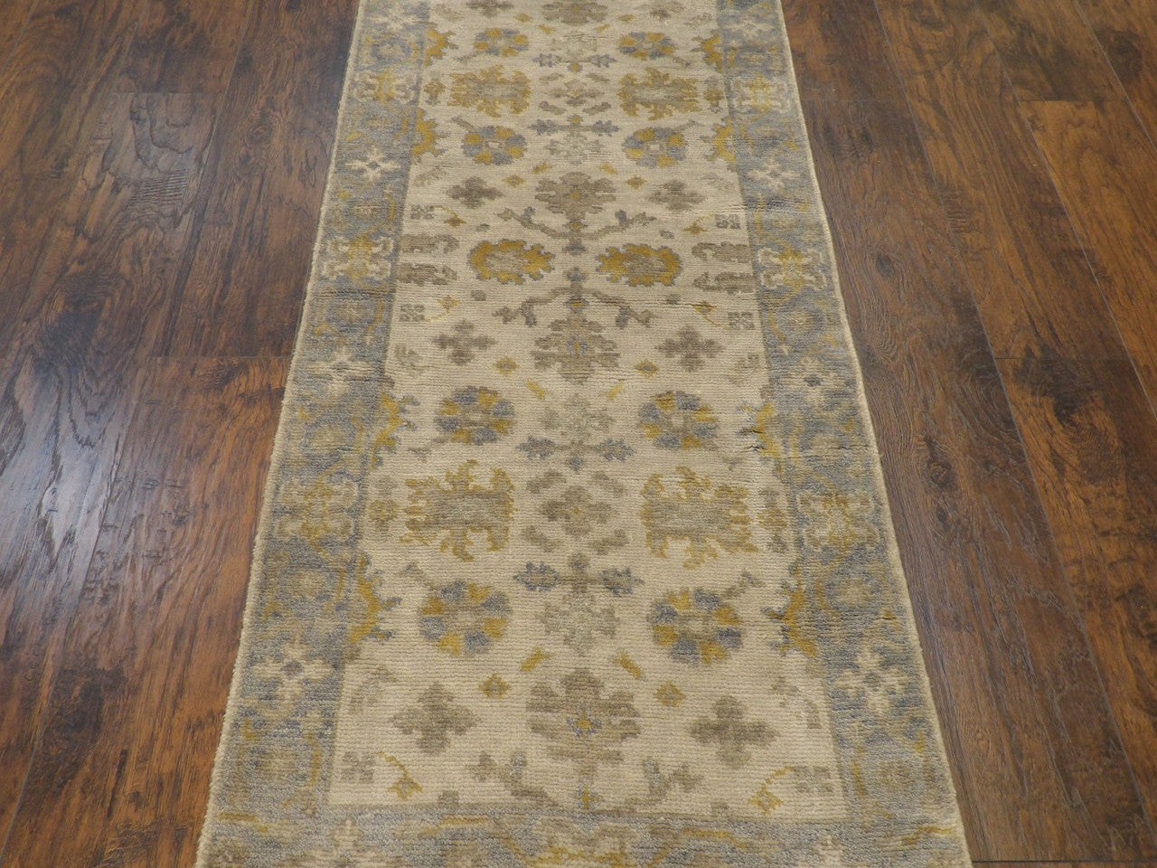Turk Oushak Wash rug border detail