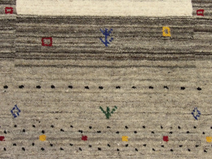 Persian Gabbeh rug border detail