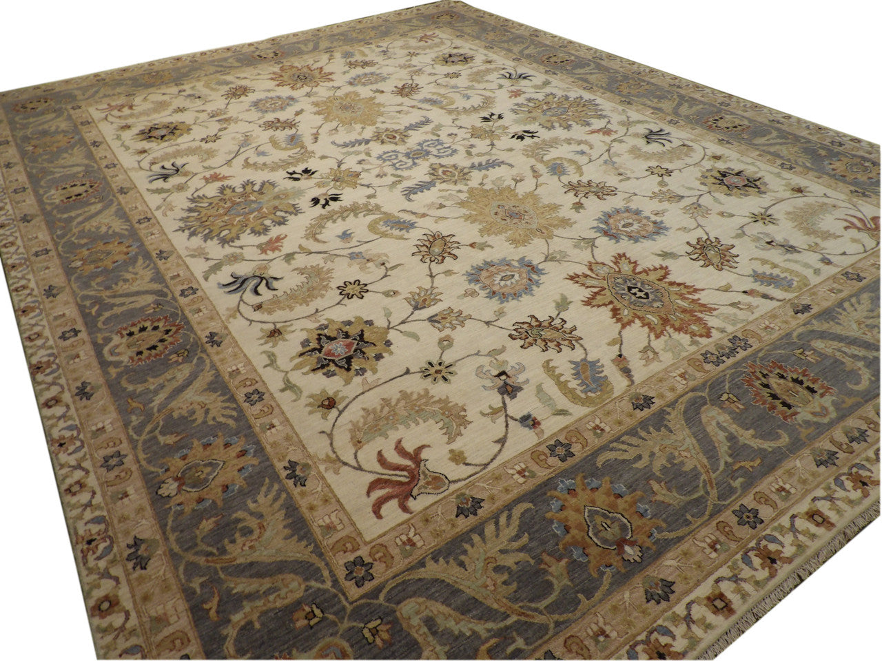 Full view of Agra Kashan rug