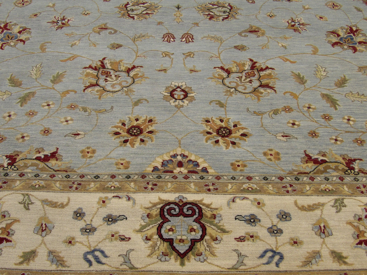 Chobie Oushak / Peshawar hand-knotted wool rug in Blue, 10'2" x 14'0", SKU W11412
