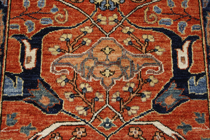 Tribal Fine Sherapi rug corner detail