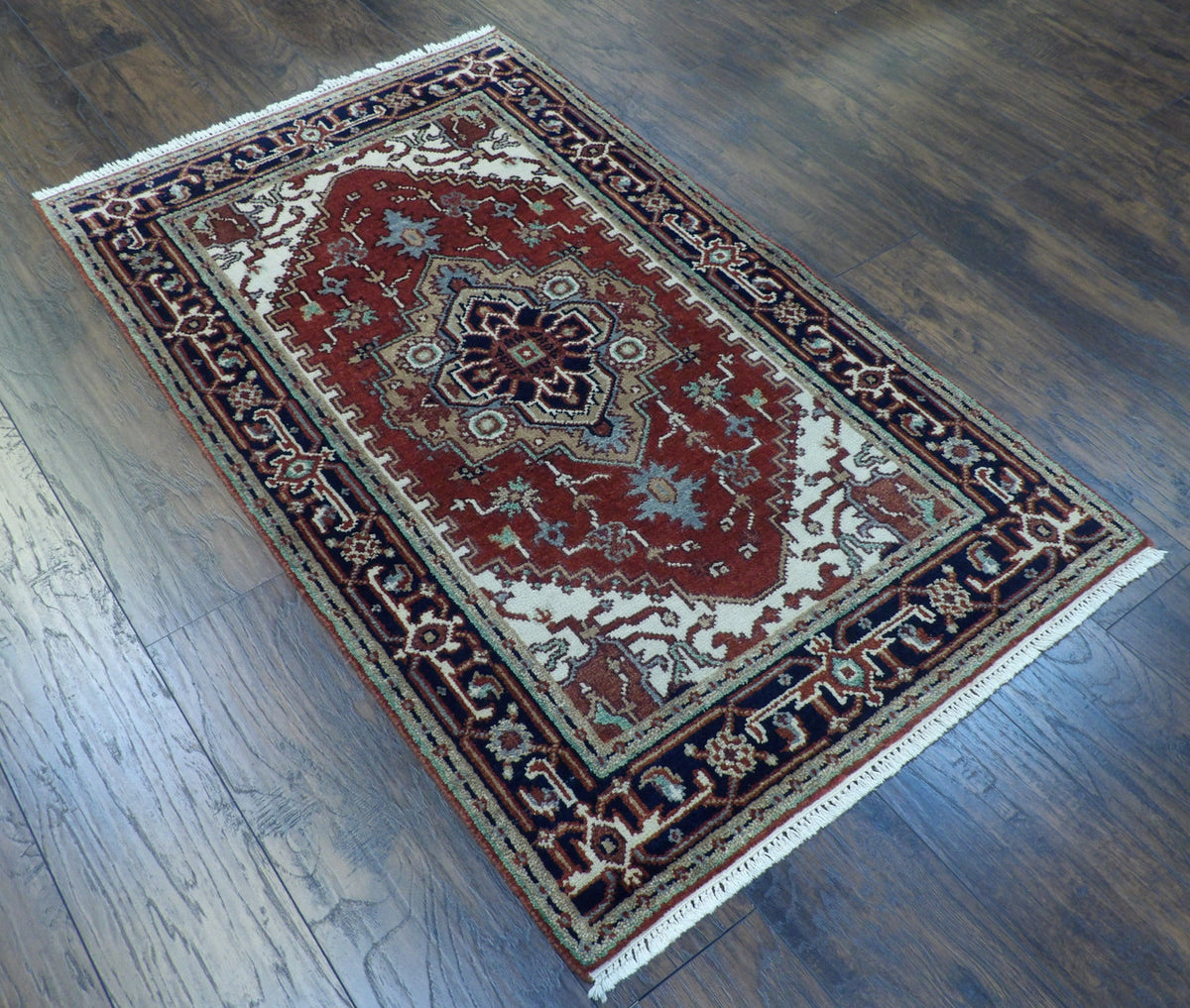 Full view of Tribal Sherapi rug