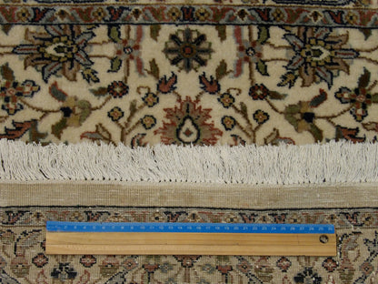 Ivory Fine Persian Kashan rug in room setting