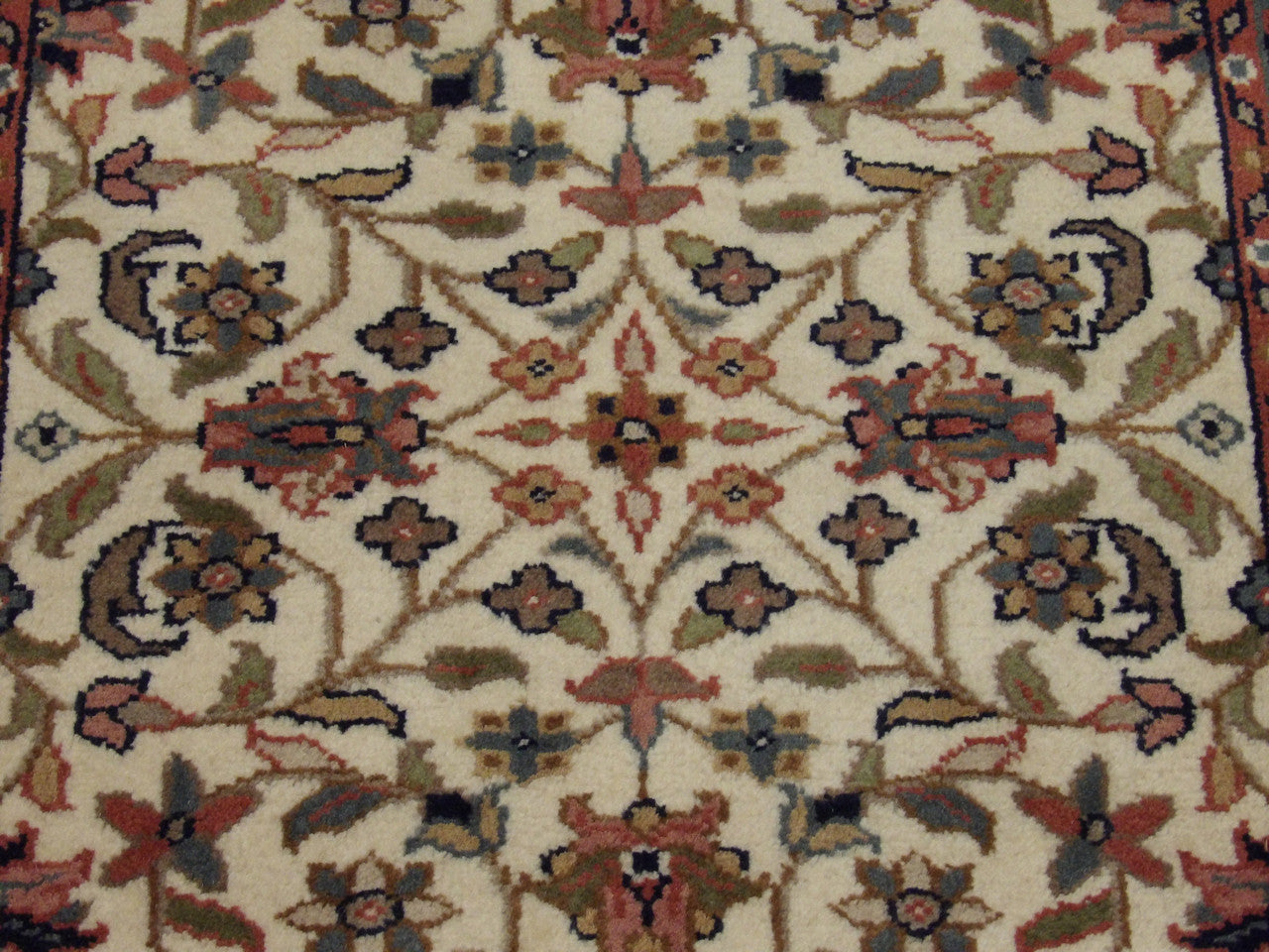 Back of Persian Kashan hand-knotted rug