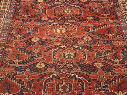Back of Turkish Shirvan hand-knotted rug