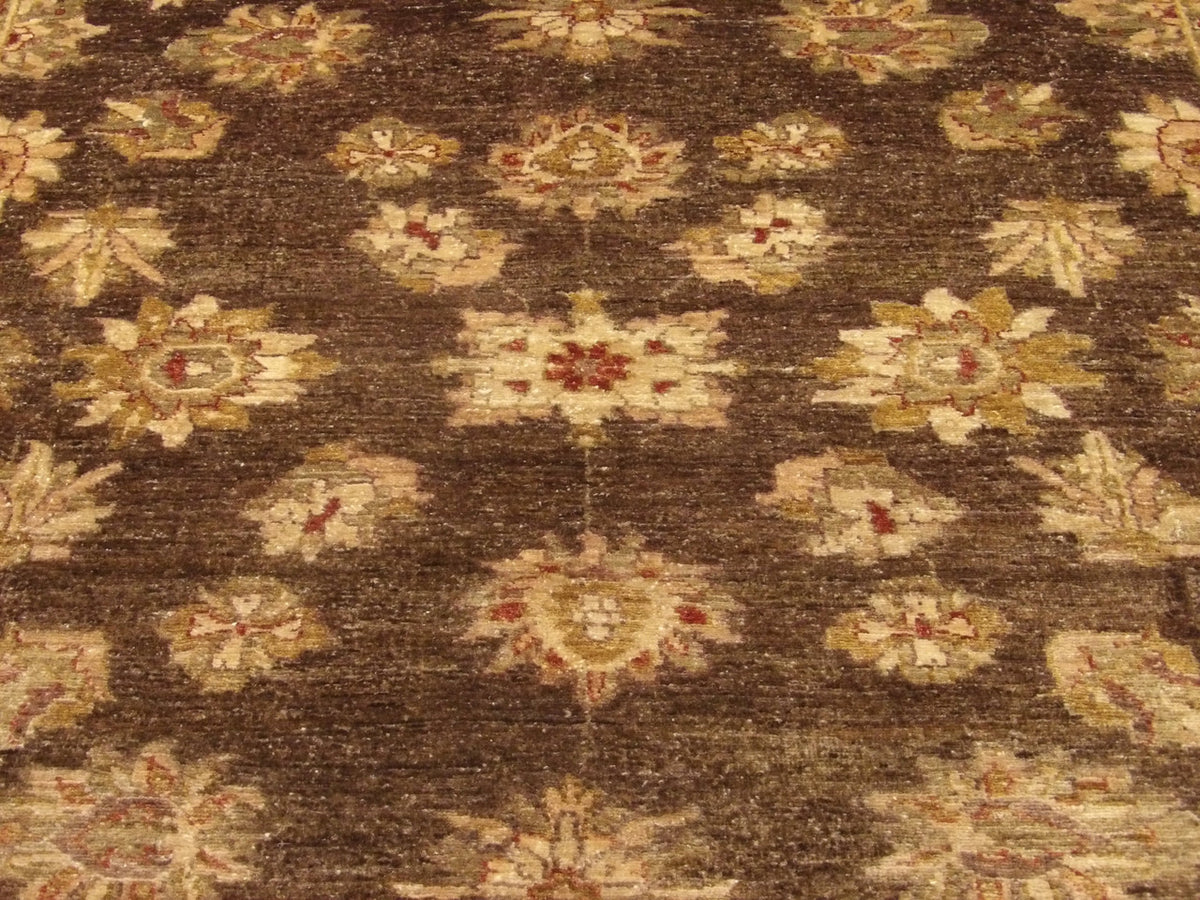 Oushak Chobie antique wash wool texture close-up
