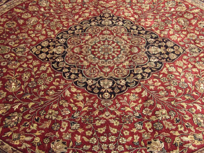 Back of Fine Persian Tabriz hand-knotted rug