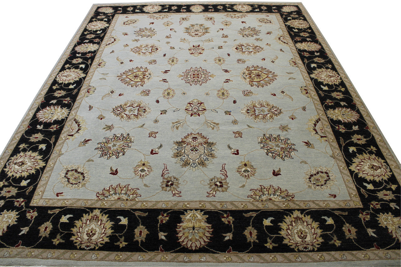 Oushak Indo Agra Chobi pattern detail