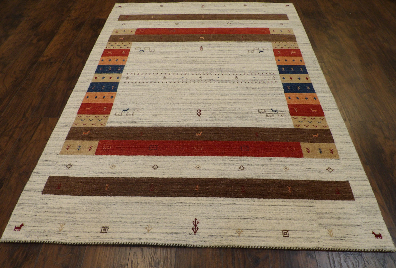 Gabbeh rug corner detail