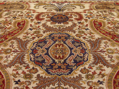 Back of Fine Silky Abusson hand-knotted rug