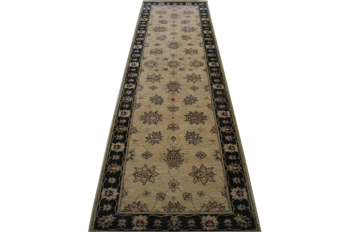 Close-up of wool pile, Beige rug