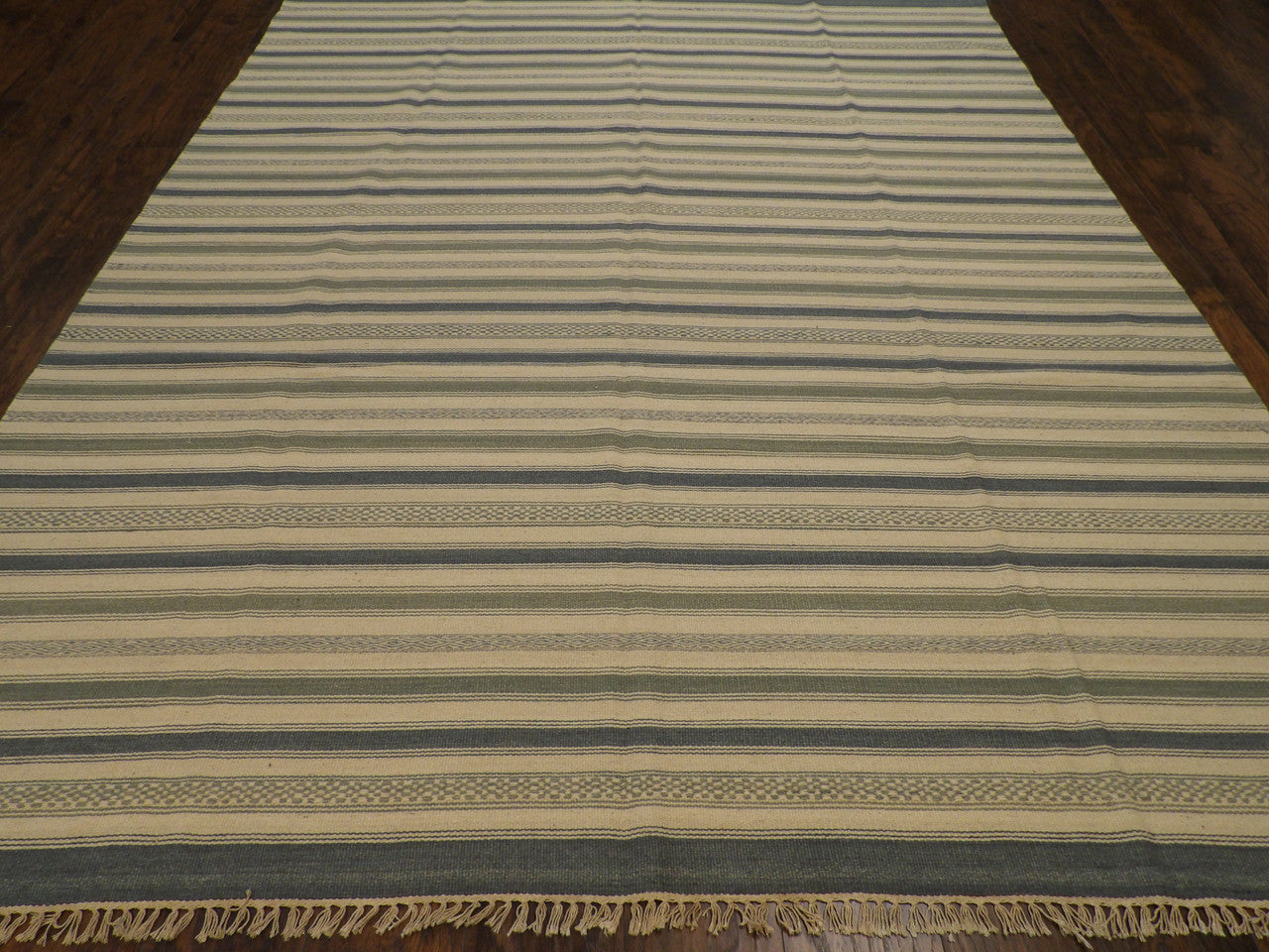 Close-up of flat-weave wool texture