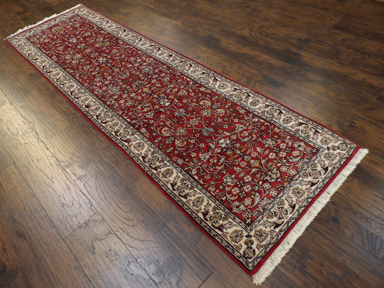 Full length view of Persian Kashan runner