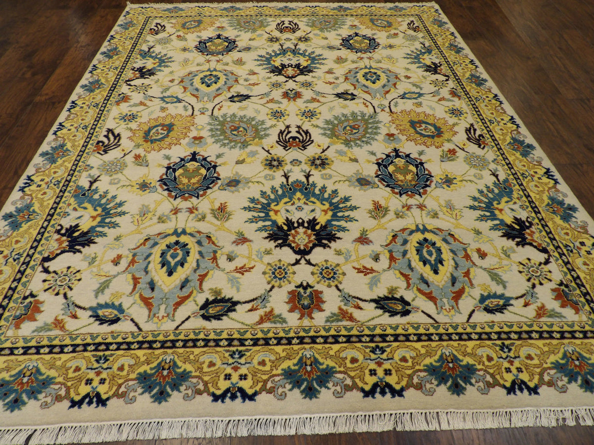 Colorful Rich Ziegler Design rug corner detail